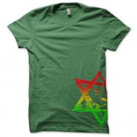 Tshirts " LION of JUDAH " VERT vert jaune rouge