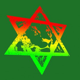 Tshirts " LION of JUDAH " VERT vert jaune rouge