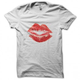 T shirt Kiss art white