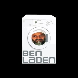 Tee shirt Ben Laden Lave Linge noir