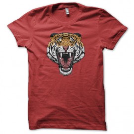 Tee shirt Tête de Tigre rouge
