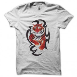 T shirt Tattoo tiger artwork white