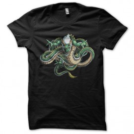 T shirt Tattoo green evil dragon black