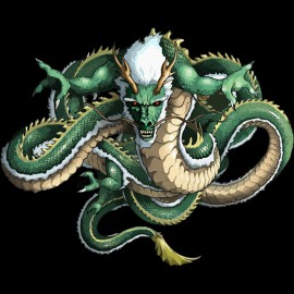 T shirt Tattoo green evil dragon black