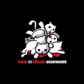Tee shirt Tueur de LOLcats assermenté noir