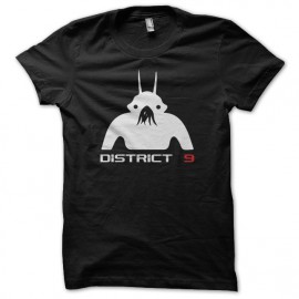 Tee shirt District 9 silhouette pictogramme noir