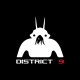 Tee shirt District 9 silhouette pictogramme noir
