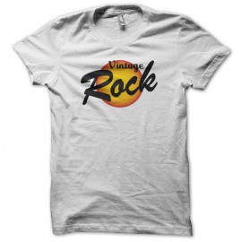Tee shirt rock vintage blanc