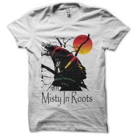 Tee shirt Misty in Roots coucher de soleil blanc