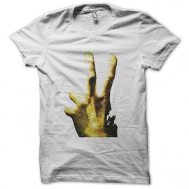 T shirt Left 4 Dead zombie hand fanart white