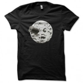 Tee shirt Georges Méliès voyage dans la lune noir