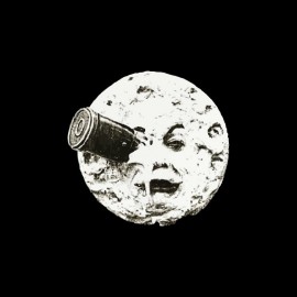 Tee shirt Georges Méliès voyage dans la lune noir