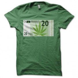 Tee shirt Ganja monnaie vert