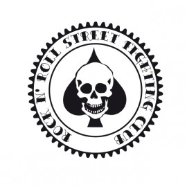 Rock N' Roll Street Fighting Club - Tee Shirt Ace of spades skull poker / as de pics crane poker  White/Blanc
