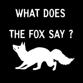 T Shirt the fox say ? black