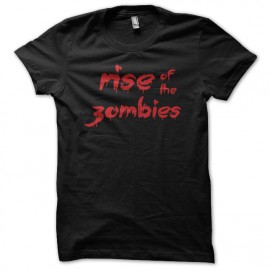 Tee shirt Rise of the zombies noir