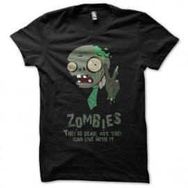 Tee shirt Les zombies sont morts mais vivent avec noir