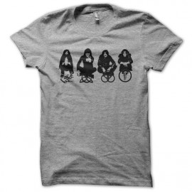 Tee shirt Led Zeppelin groupe et symboles blanc
