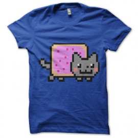T Shirt Nyan Cat blue