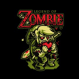 T shirt Legend of Zombie black