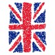 Tee Shirt UK Flag Cubes White