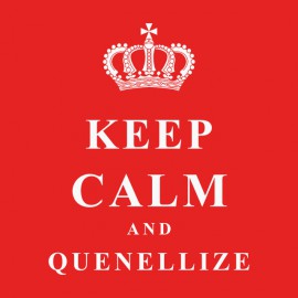 Tee Shirt Keep Calm & Quenellize Red