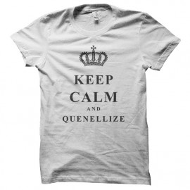 Tee Shirt Keep Calm & Quenellize White