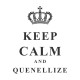 Tee Shirt Keep Calm & Quenellize White