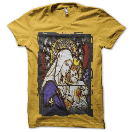 Tee Shirt Jesus Marie Gold