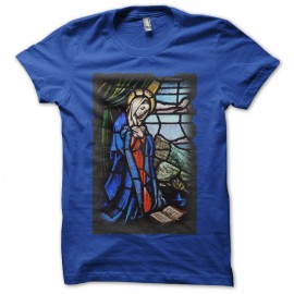 Tee Shirt Virgin Mary Blue