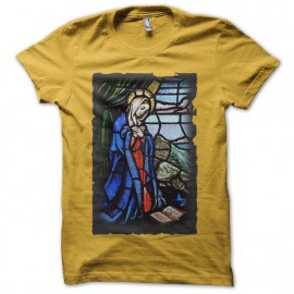 Tee Shirt Virgin Mary Gold