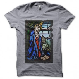 Tee Shirt Virgin Mary Grey