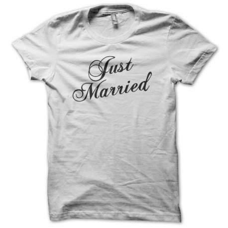 Tee Shirt Just Married White