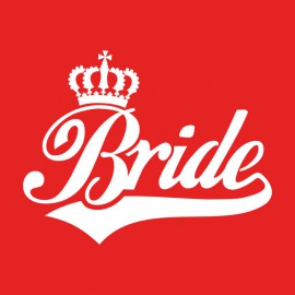 Tee Shirt Bride White on Red