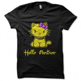 Tee Shirt Hello Panthoo Black