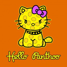 Tee Shirt Hello Panthoo Orange