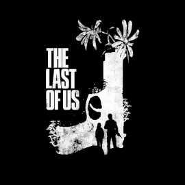 tee shirt du jeux video the last of us personnages noir