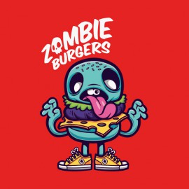 tee shirt zombie burgers 