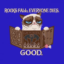 tee shirt Rocks fall everyone dies good blue