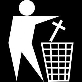 tee shirt Trash Religion noir