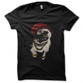 tee shirt Pug life noir