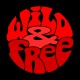 Tee Shirt Wild and Free Red on Black