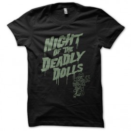 tee shirt Night of the deadly dollys noir