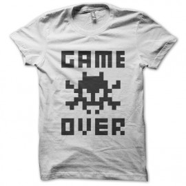 Tee Shirt Game Over Black on White