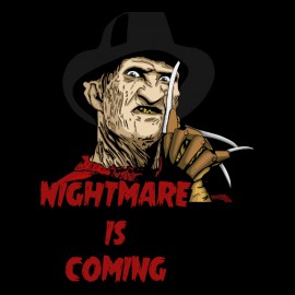 tee shirt Nightmare is Coming noir