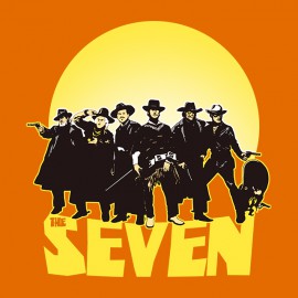 tee shirt The Seven orange
