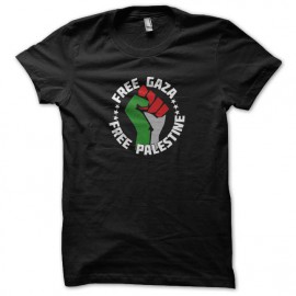 tee shirt free palestine noir