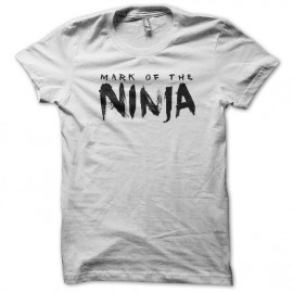 tee shirt mark of the ninja white