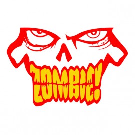 tee shirt Zombie logo blanc