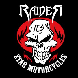 tee shirt Raider star motorcycles black